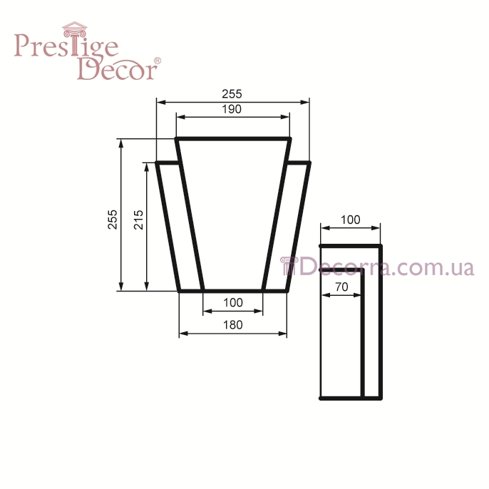 Купить Замок для фасада Prestige decor ZC 102.
