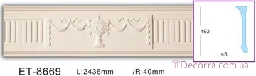 Купить Молдинг для стен с орнаментом Classic home (Вип-декор) ET8669.